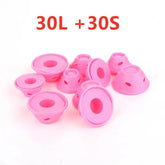 Light Blue Soft Rubber Hair Rollers for Effortless Curls - Himpall